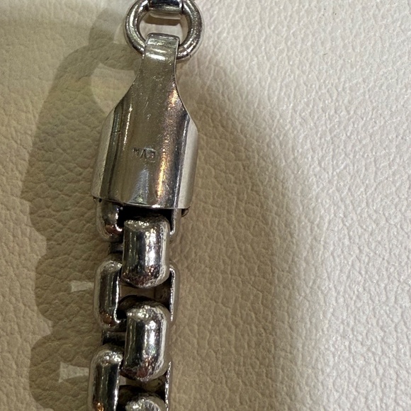 14K White gold Chanel link Rare - Picture 2 of 4